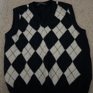 Brandy Melville Checkered Sweater Vest
